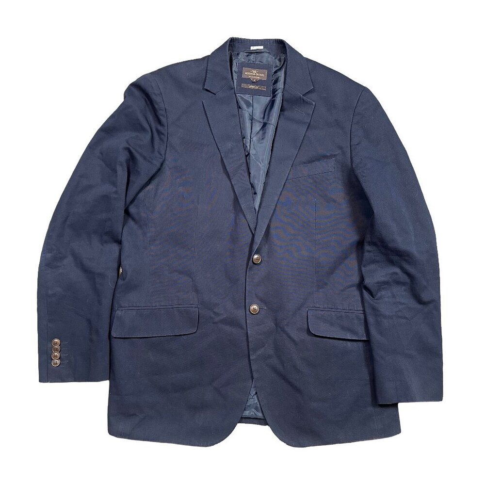 Rodd & Gunn Navy Blue Blazer Sport Coat Suit Jacket 100% Cotton Men's Medium